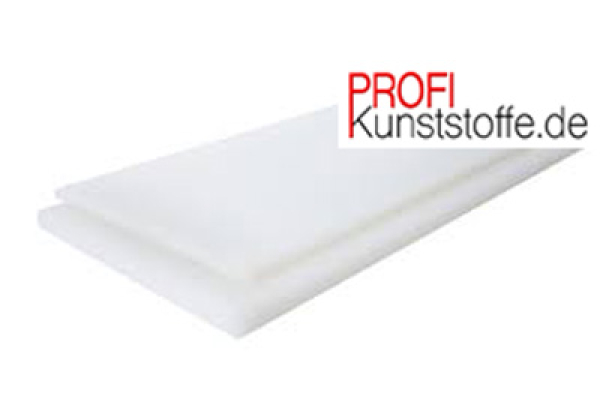 50 cm x 40 cm , weißes Kunststoffschneidbrett, PROFIBRETT aus Vollkunststoff, HACCP geeignet, Spülmaschinenfest, höchst messerschonend, Industriequalität, für alle Lebensmittel geeignet